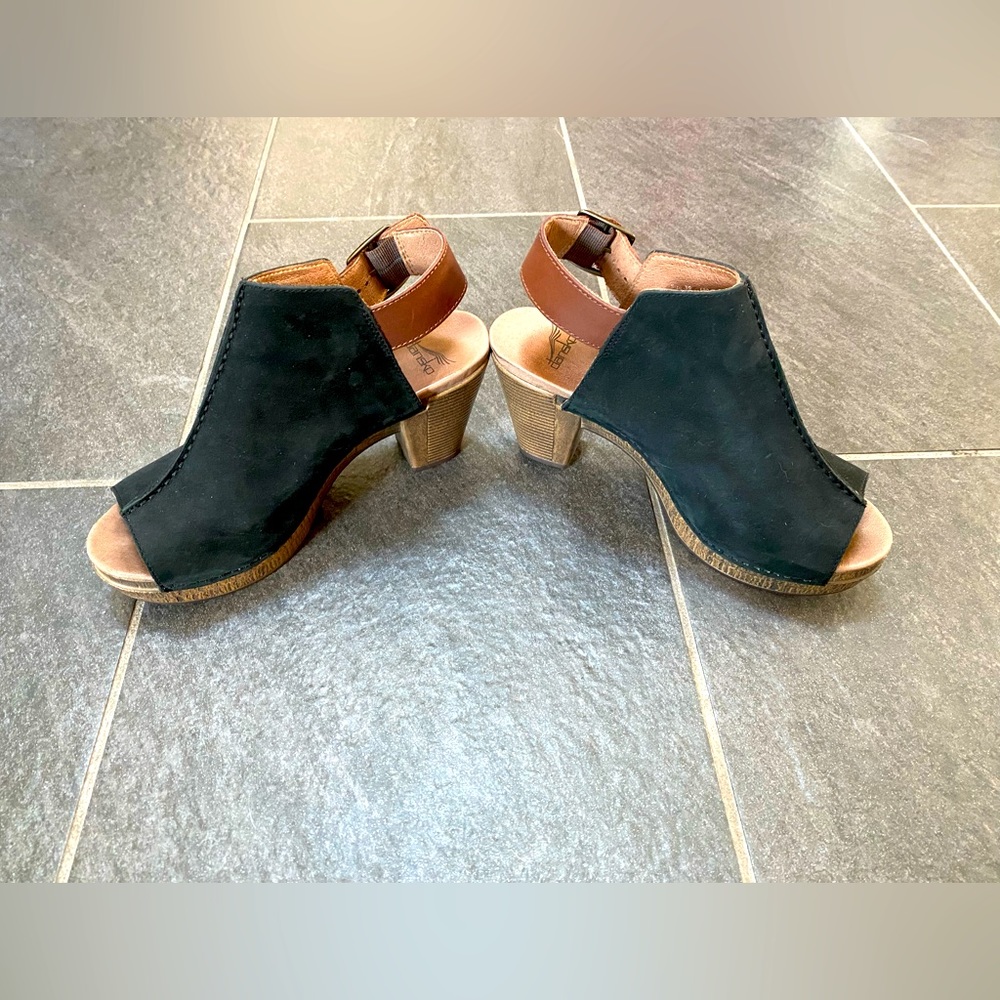 Dansko Reggie Peep-Toe Slingback Heel